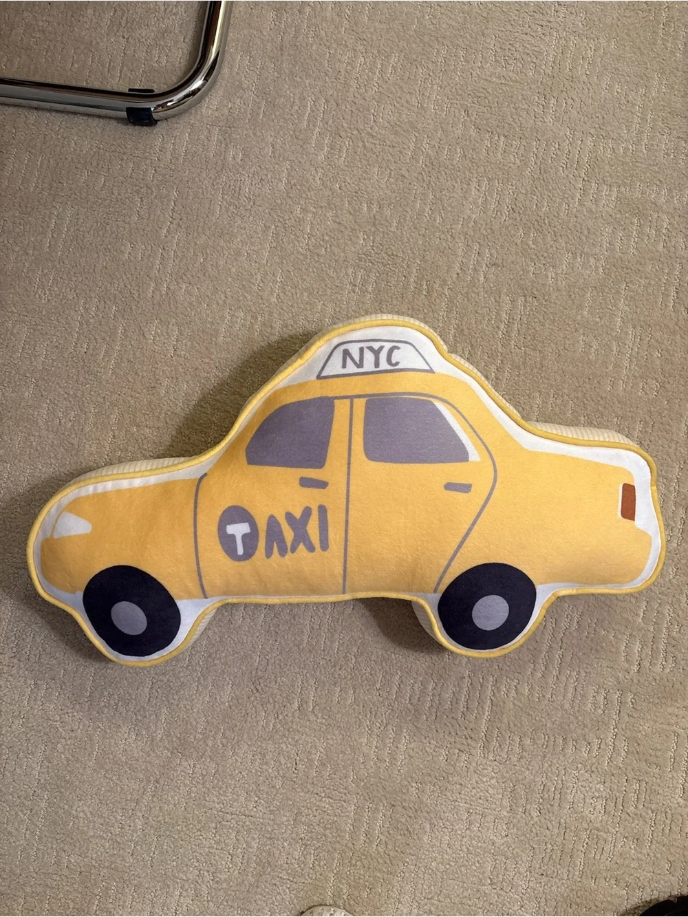 NYC Yellow Taxi Plush Pillow